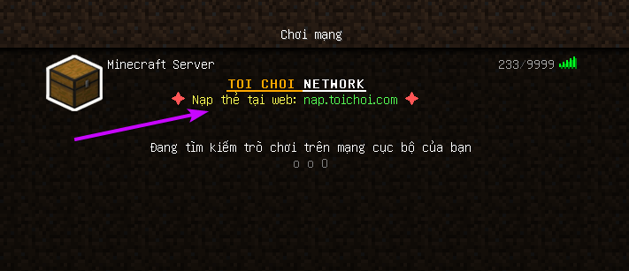 Cách thêm ip để chơi minecraft online, minecraft server